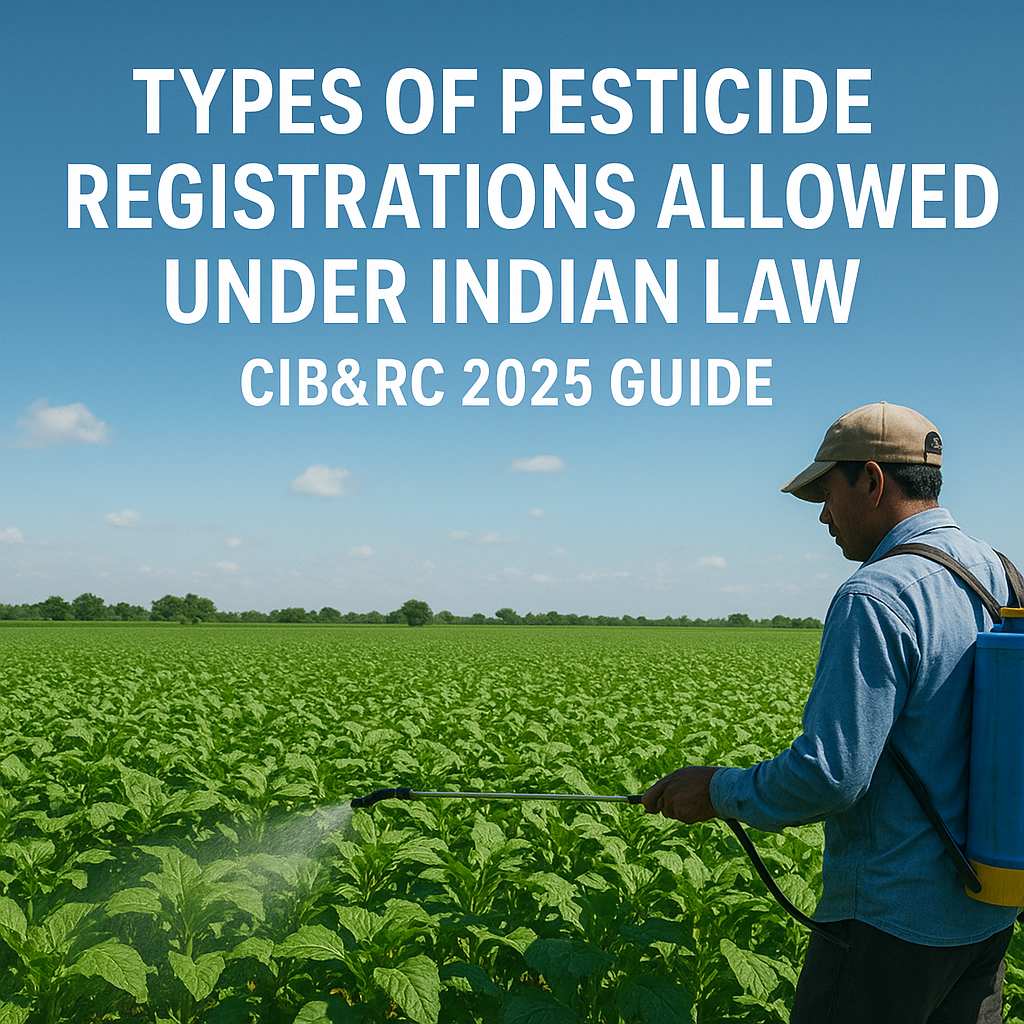 Types of Pesticide Registrations Allowed Under Indian Law